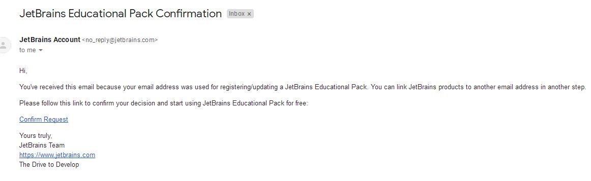 JetBrains学生授权申请方式